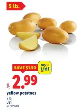 Lidl yellow potatoes offer