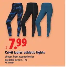 Lidl Crivit ladies' athletic tights offer