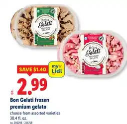 Lidl Bon Gelati frozen premium gelato offer