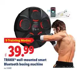Lidl TRAKK wall-mounted smart Bluetooth boxing machine offer