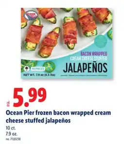 Lidl Ocean Pier frozen bacon wrapped cream cheese stuffed jalapeños offer