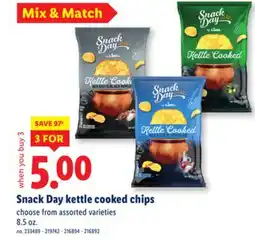 Lidl Snack Day kettle cooked chips offer