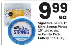ACME Signature SELECT Ultra Strong Plates 10 100 ct. pkg. or Family Pack Cutlery 192 ct. pkg offer