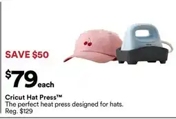 Michaels cricut Hat Press offer