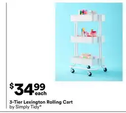 Michaels 3-Tier Lexington rolling cart by Simply Tidy offer