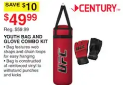 Dunham's Sports YOUTH BAG AND GLOVE COMBO KIT offer