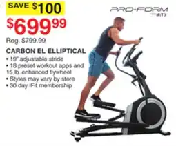 Dunham's Sports CARBON EL ELLIPTICAL offer