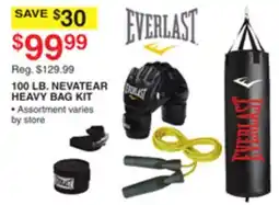 Dunham's Sports 100 LB. NEVATEAR HEAVY BAG KIT offer