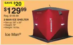 Dunham's Sports 2-MAN ICE SHELTER offer