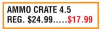 Dunham's Sports AMMO CRATE 4.5 offer
