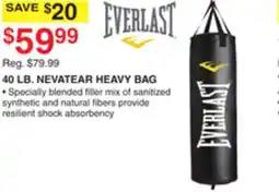 Dunham's Sports 40 LB. NEVATEAR HEAVY BAG offer