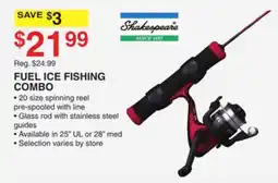Dunham's Sports FUEL ICE FISHING COMBO offer