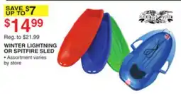 Dunham's Sports WINTER LIGHTNING OR SPITFIRE SLED offer