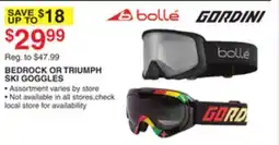 Dunham's Sports BEDROCK OR TRIUMPH SKI GOGGLES offer