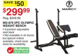 Dunham's Sports MD-879 2PC OLYMPIC WEIGHT BENCH offer
