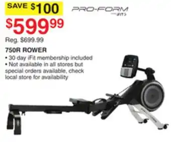 Dunham's Sports 750R ROWER offer