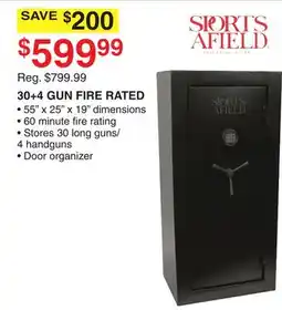 Dunham's Sports 30+4 GUN FIRE RATED offer