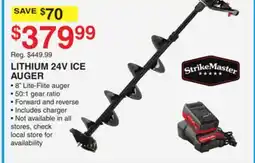 Dunham's Sports LITHIUM 24V ICE AUGER offer