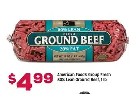 Grocery Outlet American Foods Group Fresh 80% Lean Ground Beef offer