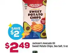 Grocery Outlet Jackson's Avocado Oil Sweet Potato Chips, Sea Salt offer