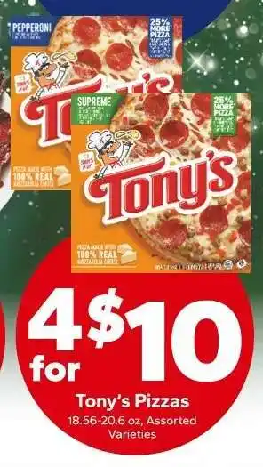Save a Lot Tony's Pizzas offer