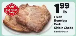 Save a Lot Fresh Boneless Pork Sirloin Chops offer