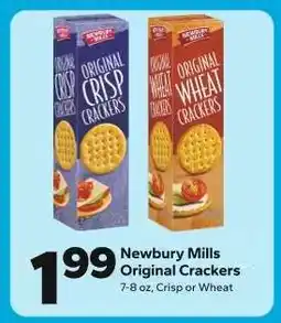 Save a Lot Newbury Mills Original Crackers offer