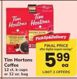 Safeway Tim Hortons Coffee offer