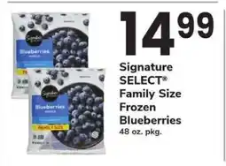 Safeway Signature SELECT Family Size Frozen Blueberries offer