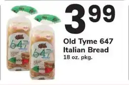 Safeway Old Tyme 647 Italian Bread offer