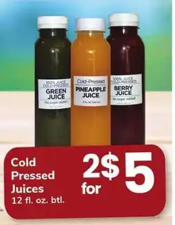 Safeway Cold Pressed Juices offer
