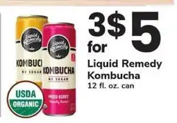 Safeway Liquid Remedy Kombucha offer