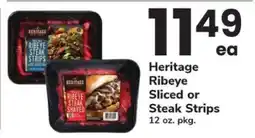 Safeway Heritage Ribeye Sliced or Steak Strips offer