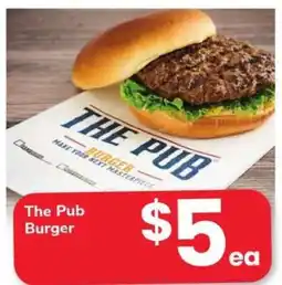 Safeway The Pub Burger offer