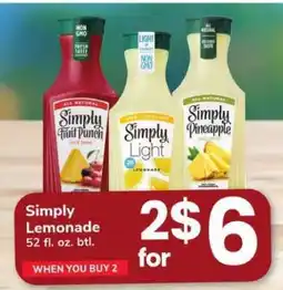 Safeway Simply Lemonade offer