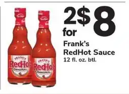 Safeway Frank's RedHot Sauce offer