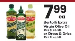 Safeway Bertolli Extra Virgin Olive Oil or Dress & Drizz offer