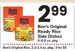 Safeway Ben’s Original Ready Rice Side Dishes offer