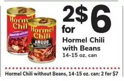 Safeway Hormel Chili With Beans offer