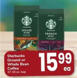 Safeway Starbucks Ground or Whole Bean Coffee offer