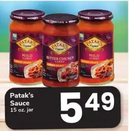 Safeway Patak's Sauce offer