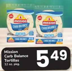 Safeway Mission Carb Balance Tortillas offer