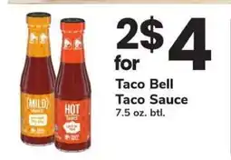 Safeway Taco Bell Taco Sauce offer