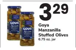 Safeway Goya Manzanilla Stuffed Olives offer
