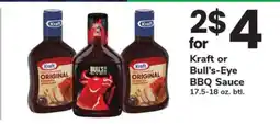 Safeway Kraft or Bull's-Eye BBQ Sauce offer