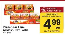 Safeway Pepperidge Farm Goldfish Tray Packs offer