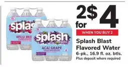 Safeway Splash Blast Flavored Water offer