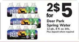 Safeway Deer Park Spring Water offer