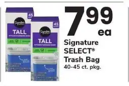 Safeway Signature SELECT Trash Bag offer