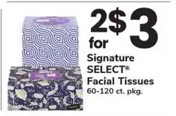 Safeway Signature SELECT Facial Tissues offer